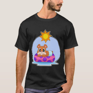 Camiseta Oso nadando Inflable flotador Verano