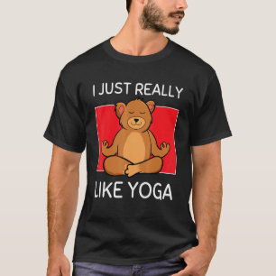 Camiseta Oso Namaste Lindo Me Gusta Mucho Yoga Pilates
