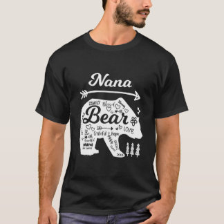 Camiseta Oso Nana Palabras De Amor Con Doodle Abuela