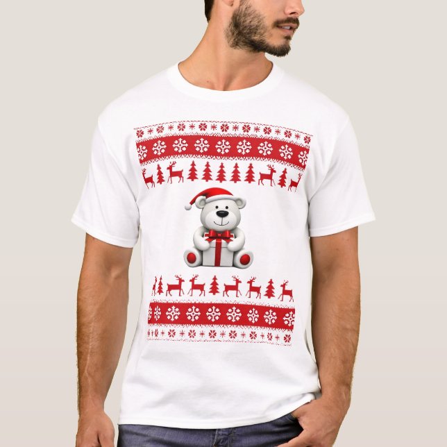 Camiseta Oso Navidad Navidad (1) (Anverso)