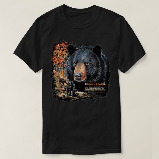 Camiseta Oso negro (Diseño del anverso)