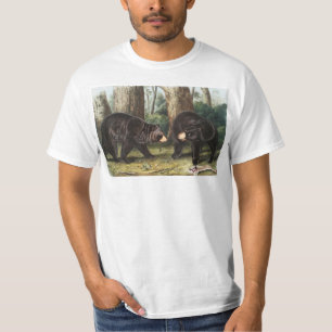 Camiseta Oso Negro Estadounidense Ilustracion Ursus America