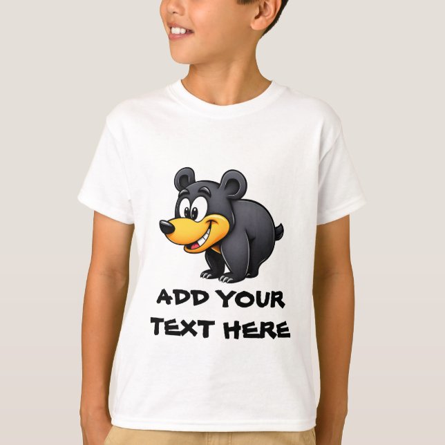 Camiseta Oso negro personalizado (Anverso)