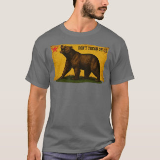 Camiseta Oso, no te toques con la bandera de Gadsden de Cal
