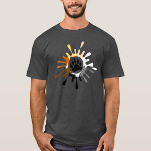 Camiseta Oso Orgullo Bandera Cool Splash Pata de Oso