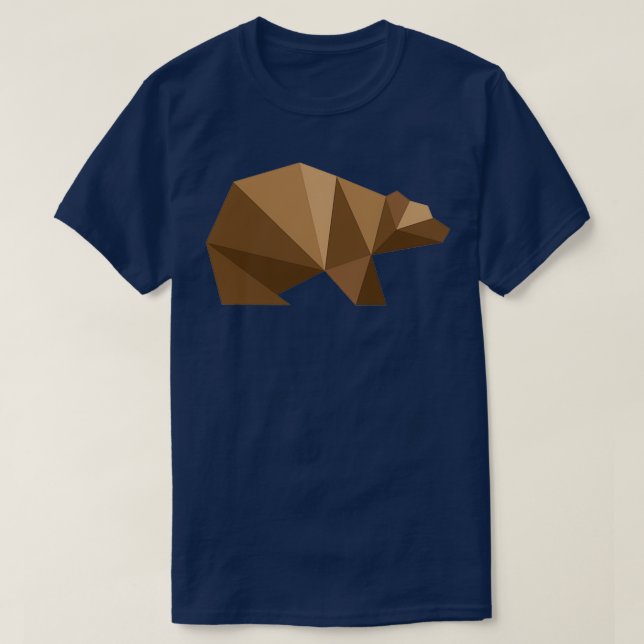 Camiseta oso origami 10 (Diseño del anverso)