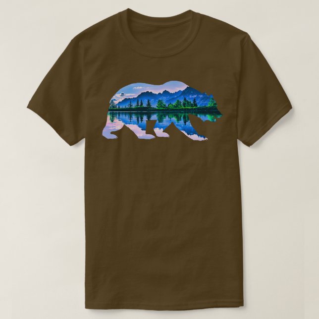 Camiseta Oso oso oso pardo animal motivo salvaje bosque (Diseño del anverso)