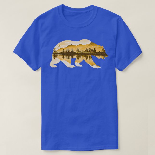 Camiseta Oso oso oso pardo animal motivo salvaje bosque (Diseño del anverso)