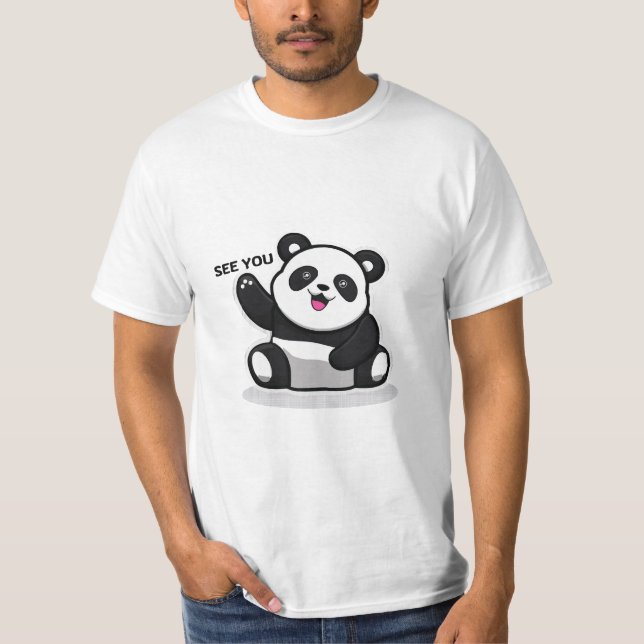 Camiseta oso panda adorable (Anverso)