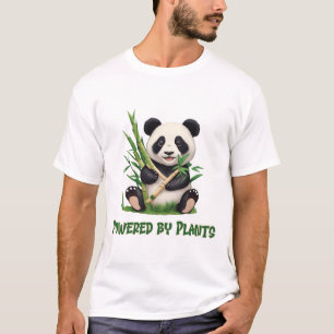 Camiseta Oso Panda alimentado por plantas