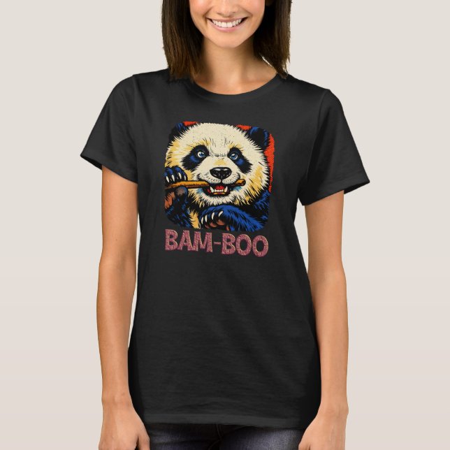 Camiseta Oso Panda de Bambú (Anverso)