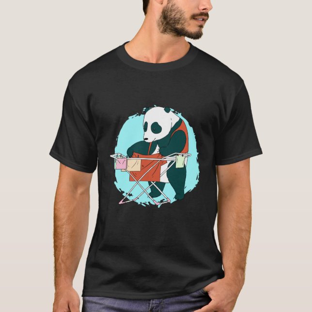 Camiseta oso panda de lavandería  1 (Anverso)
