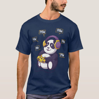 Camiseta Oso Panda de videojuegos divertido Panda de videoj