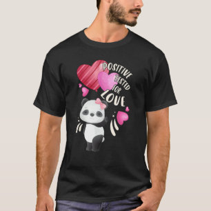 Camiseta Oso panda del día de San Valentín con corazones