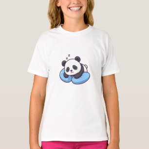 Camiseta Oso Panda Dormilón Almohada Niños