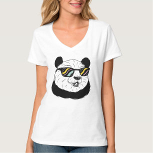 Camiseta Oso Panda en gafas de sol