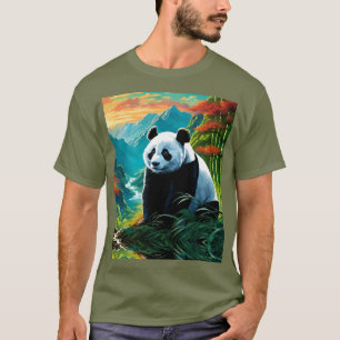Camiseta Oso Panda en las nubes