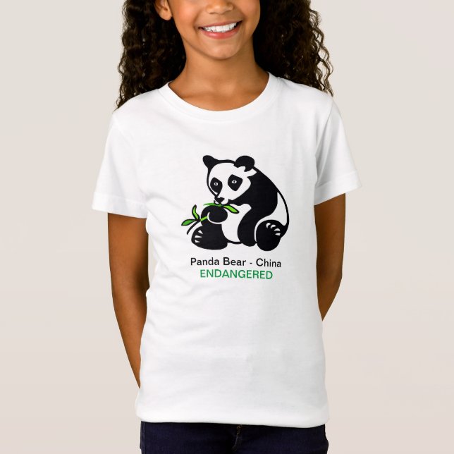 Camiseta Oso PANDA - Especies en peligro de extinción - Chi (Anverso)