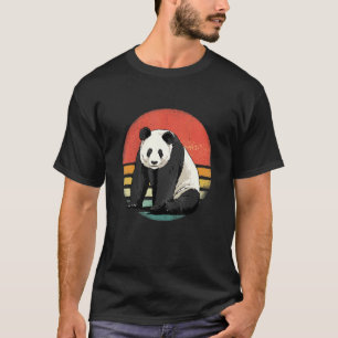 Camiseta Oso Panda Gigante Retro Vintage Animal Zoólogo Ser