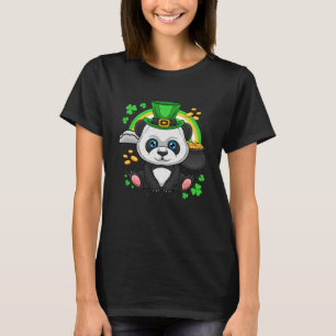 Camiseta Oso Panda irlandés lindo Día St Patrick St Paddys
