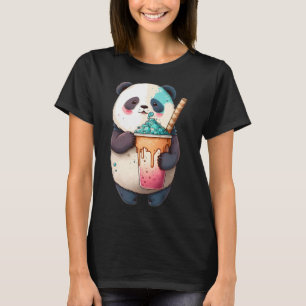 Camiseta Oso Panda Kawaii Slushie Frio Dulce Arte