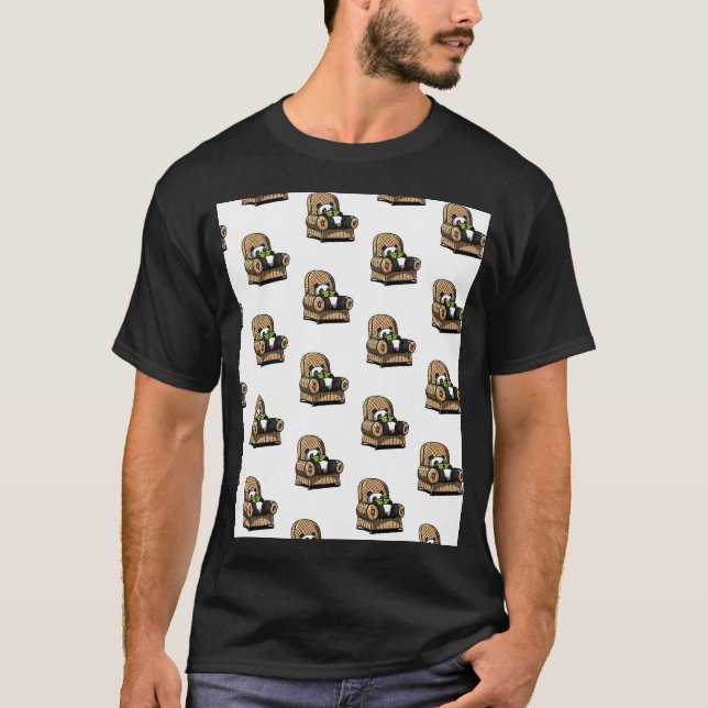Camiseta Oso Panda Leyendo (Anverso)