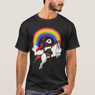 Camiseta Oso Panda Montando Unicornio