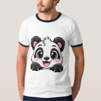 Camiseta Oso Panda Peekaboo Adorable