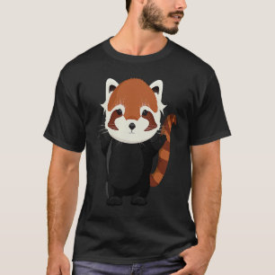 Camiseta Oso panda rojo pequeño y mágico exótico