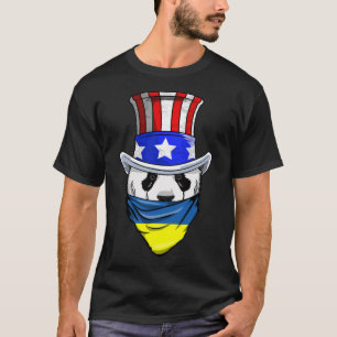 Camiseta Oso panda ucraniano en Ucrania con bandera de Ndan