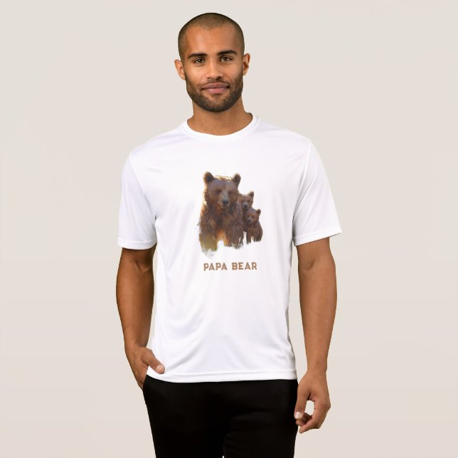 Camiseta *~* OSO PAPA Original Día del Padre Regalo AP86 Cu (Anverso completo)