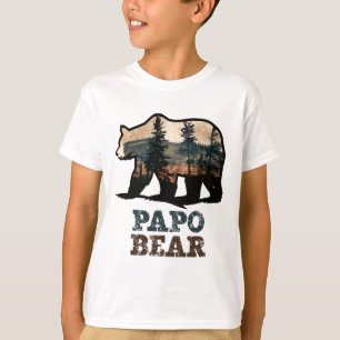 Camiseta Oso Papo Divertido Vintage Retro 