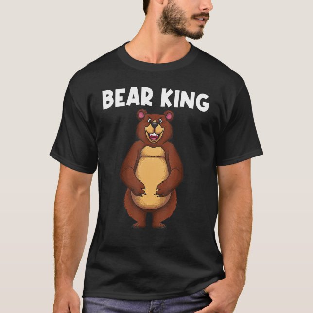 Camiseta Oso Para Los Hombres Papá Osos Animales De Oso Gri (Anverso)