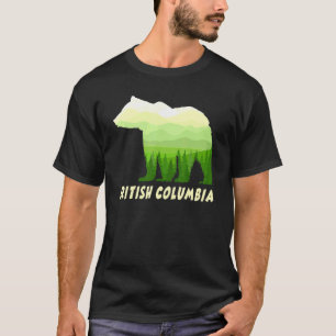 Camiseta Oso pardo de Columbia Británica en bosque de Canad
