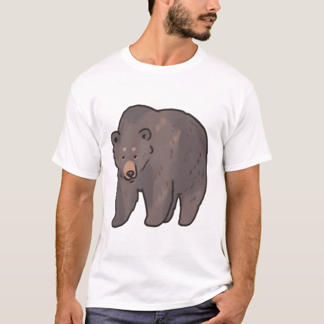 Camiseta Oso pardo Magia (Anverso)