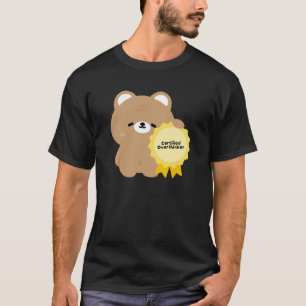 Camiseta Oso Pardo Pensador Excesivo Certificado