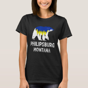 Camiseta Oso Pardo Vintage Retro Philipsburg Montana Mt