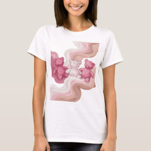 Camiseta Oso plateado dinámico TRES OSOS DE PELUCHE EN EL E