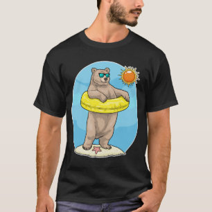 Camiseta Oso Playa Inflable flotador Verano