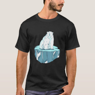 Camiseta Oso polar angustiado varado en el iceberg Clima