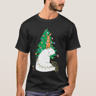 Camiseta Oso Polar Árbol De Navidad Cute Feliz Diversión De