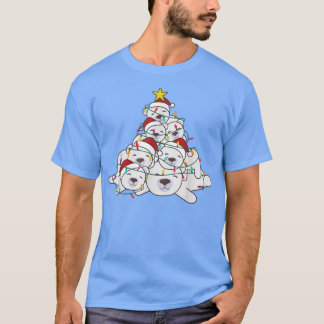 Camiseta Oso Polar Árbol de Navidad Navidades animales dive