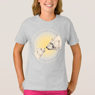 Camiseta Oso Polar Besa Niños Camisas Niños Con Tee