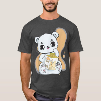 Camiseta Oso Polar Boba Cute Anime Kawaii Pearl Banana Mil