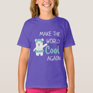 Camiseta Oso polar con anillo de nado cambio climático