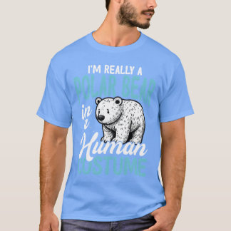 Camiseta Oso polar con disfraz de humano regalo divertido