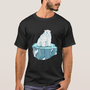 Camiseta Oso Polar Con Problemas En El Clima De Iceberg