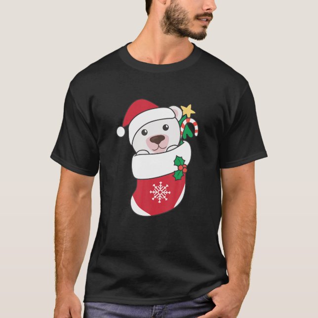 Camiseta Oso Polar Cuidado Para Navidades Oso Polar (Anverso)