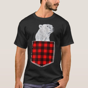 Camiseta Oso Polar Cuito Que Se Despeja Del Bolsillo