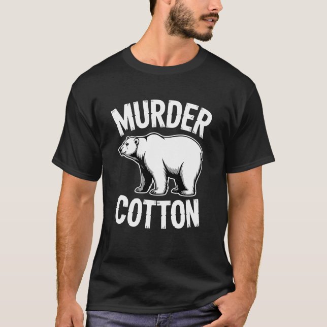 Camiseta Oso Polar de Algodón Asesino (Anverso)